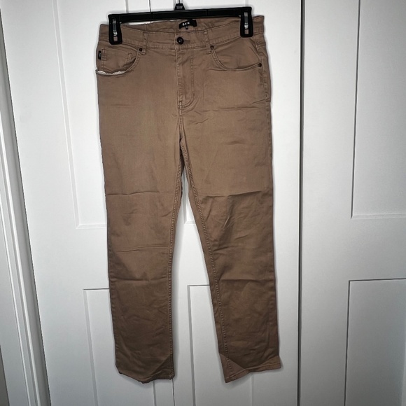DKNY Tan Straight Leg Pants Men's Size 32 x 30 - Picture 1 of 6